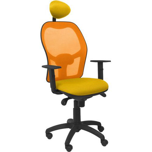 Bureaustoel Jorquera met oranje rugleuning - Piqueras y crespo