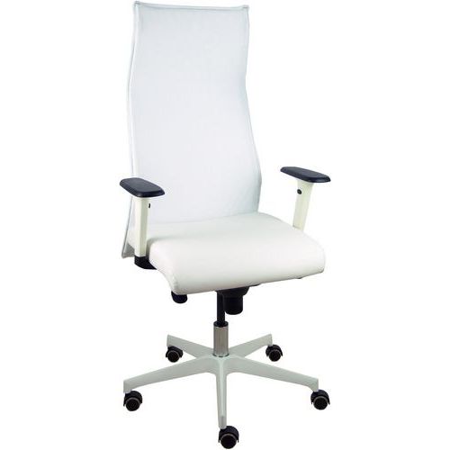 Fauteuil de direction Sahuco Blanco similicuir - Piqueras y crespo