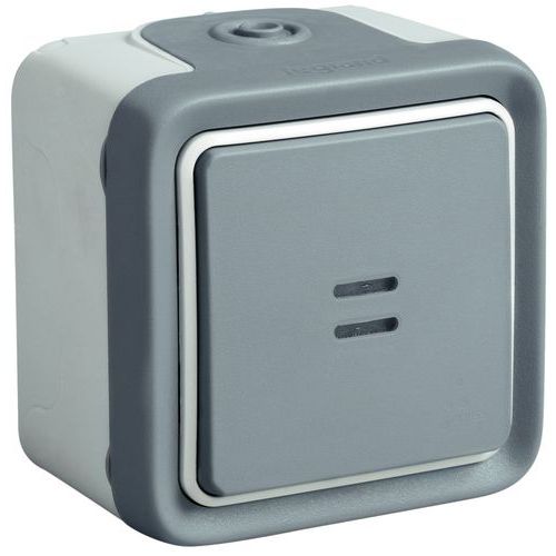 Drukschakelaar opbouw - Plexo serie