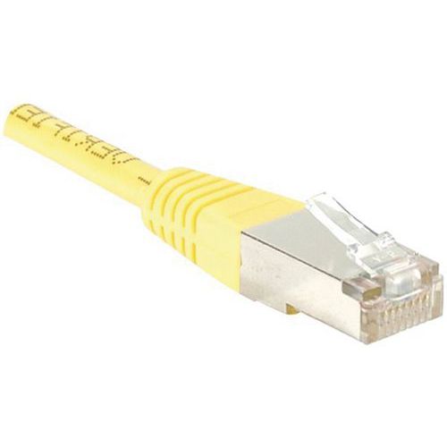 Cordon RJ45 catégorie 6 F/UTP jaune - 5 m Cordon RJ45 catégorie 6 F/UTP jaune - 5 m