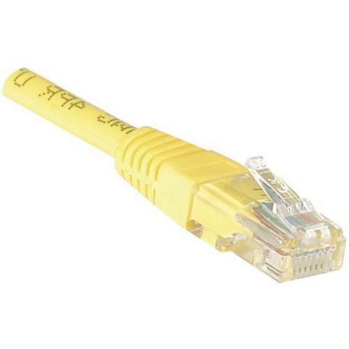 Cordon RJ45 catégorie 6 U/UTP jaune - 15 m Cordon RJ45 catégorie 6 U/UTP jaune - 15 m