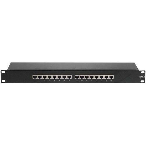 Patch paneel 19 inch 16 poorten EIA/TIA568A en EIA/TIA568B CAT 6 STP Patch paneel 19 inch 16 poorten EIA/TIA568A en EIA/TIA568B CAT 6 STP