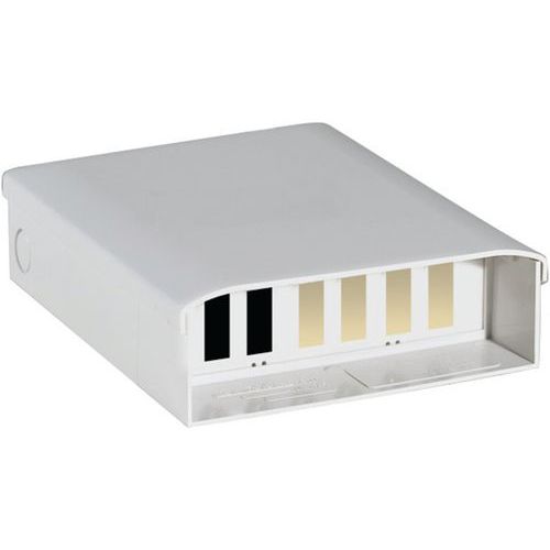 Boitier optique equipe 4 traversees sc double Boitier optique equipe 4 traversees sc double