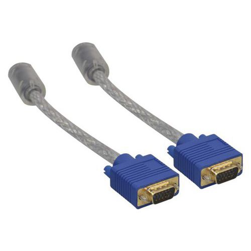 SVGA-kabel goud doorzichtig HD 15 MM - 15M SVGA-kabel goud doorzichtig HD 15 MM - 15M