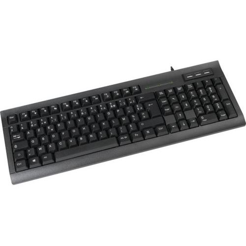 Toetsenbord K46u met USB-hub zwart Toetsenbord K46u met USB-hub zwart