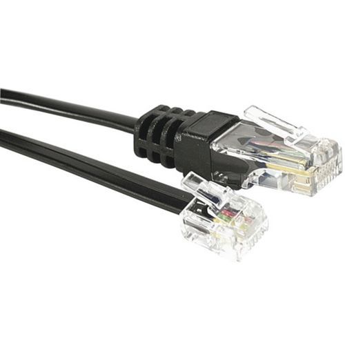 Cordon de raccordement téléphonique RJ11/ RJ45 - 3 m Cordon de raccordement téléphonique RJ11/ RJ45 - 3 m
