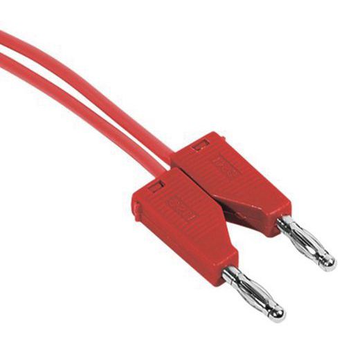 Banaanstekkerkabel rood Banaanstekkerkabel rood