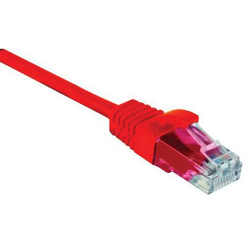 Cordon RJ45 catégorie 5e U/UTP snagless rouge - 20 m Cordon RJ45 catégorie 5e U/UTP snagless rouge - 20 m
