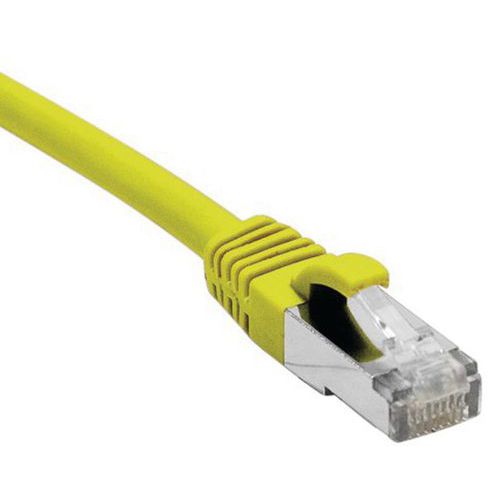 Cordon RJ45 catégorie 6 F/UTP LSOH snagless jaune - 3 m Cordon RJ45 catégorie 6 F/UTP LSOH snagless jaune - 3 m
