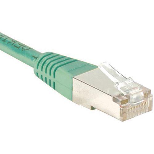 Cordon RJ45 catégorie 6 F/UTP vert - 0,15 m Cordon RJ45 catégorie 6 F/UTP vert - 0,15 m