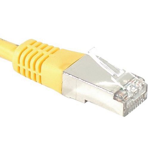 Cordon RJ45 catégorie 6 S/FTP jaune - 1,5 m Cordon RJ45 catégorie 6 S/FTP jaune - 1,5 m