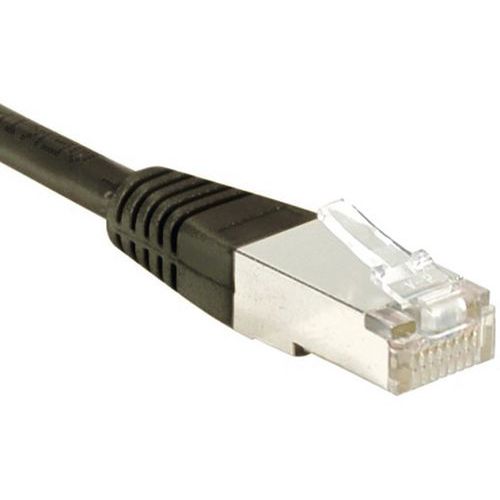 Cordon RJ45 catégorie 6 S/FTP noir - 10 m Cordon RJ45 catégorie 6 S/FTP noir - 10 m