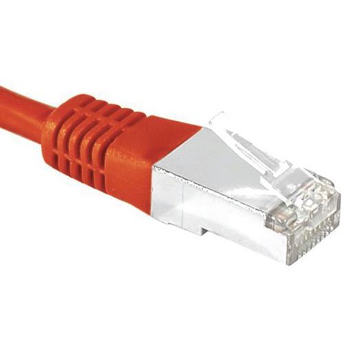 Cordon RJ45 catégorie 6 S/FTP rouge - 1 m Cordon RJ45 catégorie 6 S/FTP rouge - 1 m
