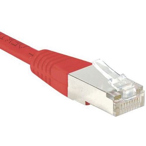 Cordon RJ45 Budget catégorie 5e F/UTP rouge - 3 m Cordon RJ45 Budget catégorie 5e F/UTP rouge - 3 m