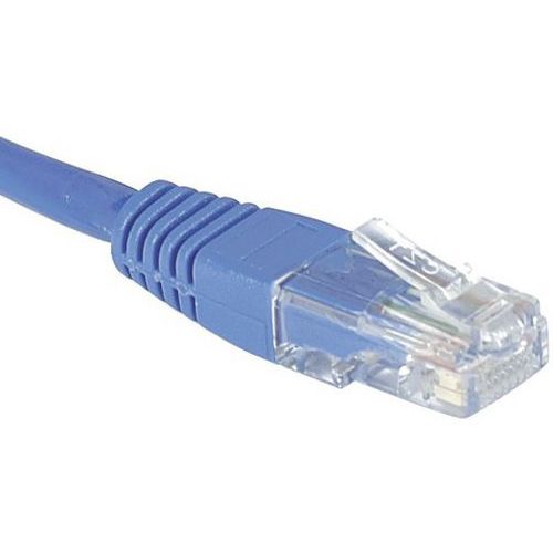 Cordon RJ45 Budget catégorie 5e U/UTP bleu - 0,5 m Cordon RJ45 Budget catégorie 5e U/UTP bleu - 0,5 m