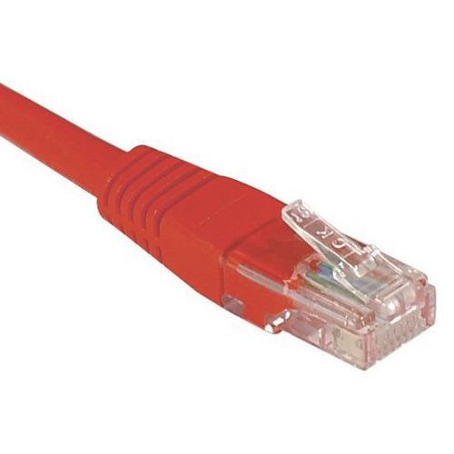 Netwerkkabel budget RJ45 CAT 5e U/UTP rood 0.5 m Netwerkkabel budget RJ45 CAT 5e U/UTP rood 0.5 m