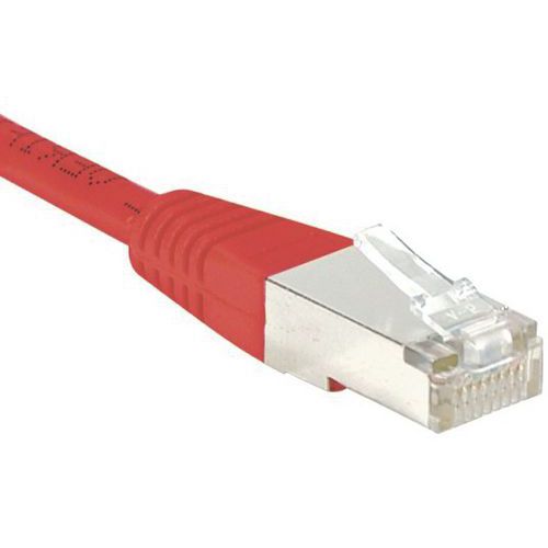Cordon RJ45 Budget catégorie 6 F/UTP rouge - 5 m Cordon RJ45 Budget catégorie 6 F/UTP rouge - 5 m