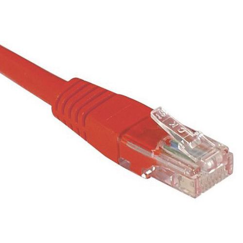 Netwerkkabel budget RJ45 CAT 6 U/UTP rood 1 m Netwerkkabel budget RJ45 CAT 6 U/UTP rood 1 m