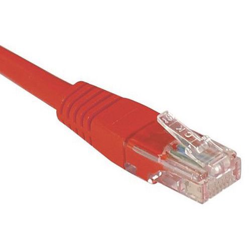 Cordon RJ45 Budget catégorie 6 U/UTP rouge - 15 m Cordon RJ45 Budget catégorie 6 U/UTP rouge - 15 m