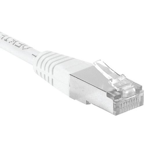 Cordon RJ45 catégorie 6A F/UTP blanc - 5 m Cordon RJ45 catégorie 6A F/UTP blanc - 5 m
