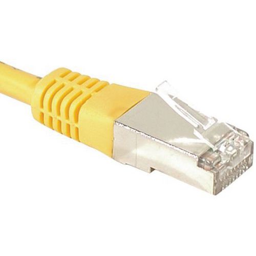Netwerkkabel DEXLAN RJ45 CAT 6A F/UTP geel 1.5 M Netwerkkabel DEXLAN RJ45 CAT 6A F/UTP geel 1.5 M