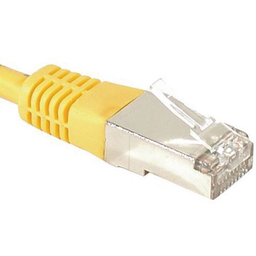 Cordon RJ45 catégorie 6A F/UTP jaune - 7,5 m Cordon RJ45 catégorie 6A F/UTP jaune - 7,5 m