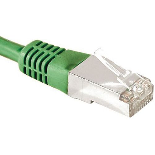Cordon RJ45 catégorie 6A F/UTP vert - 0,3 m Cordon RJ45 catégorie 6A F/UTP vert - 0,3 m
