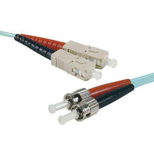 Jarretière duplex 2.0 mm multi OM3 50/125 ST-UPC/SC-UPC 3 m Jarretière duplex 2.0 mm multi OM3 50/125 ST-UPC/SC-UPC 3 m