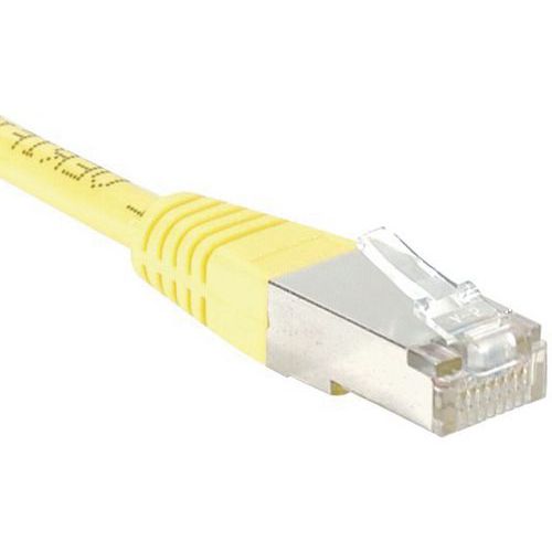 Cordon RJ45 catégorie 6 F/UTP jaune - 20 m Cordon RJ45 catégorie 6 F/UTP jaune - 20 m