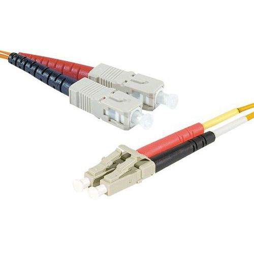 Jarretière duplex 2.0 mm multi OM1 62,5/125 SC-UPC/LC-UPC 1m Jarretière duplex 2.0 mm multi OM1 62,5/125 SC-UPC/LC-UPC 1m