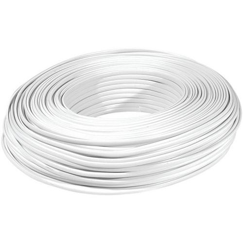 Rouleau de 100m câble méplat RJ blanc 6C Rouleau de 100m câble méplat RJ blanc 6C