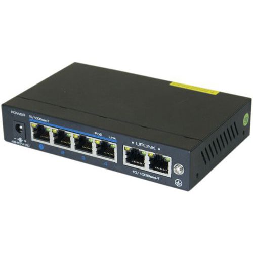 Switch DEXLAN 6P 10/100 waarvan 4 PoE+ 60W Switch DEXLAN 6P 10/100 waarvan 4 PoE+ 60W