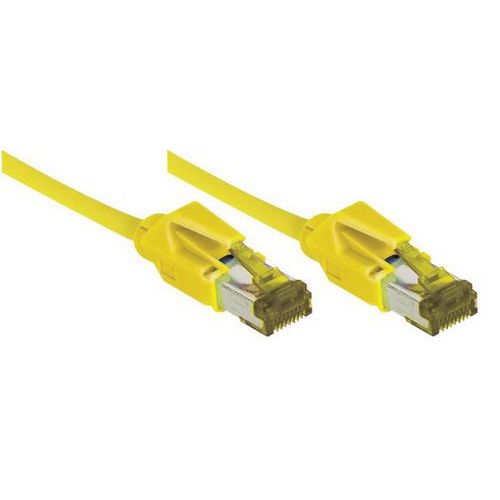 Netwerksnoer RJ45 op Kabel CAT 7 S/FTP LSOH SNG geel 0.5 m Netwerksnoer RJ45 op Kabel CAT 7 S/FTP LSOH SNG geel 0.5 m