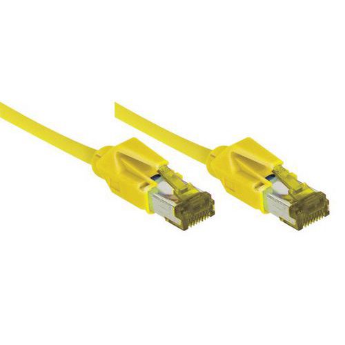 Netwerksnoer RJ45 op Kabel CAT 7 S/FTP LSOH SNG geel 10 m