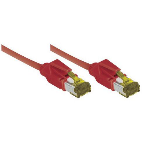 Netwerksnoer RJ45 op Kabel CAT 7 S/FTP LSOH SNG rood 1.5 m