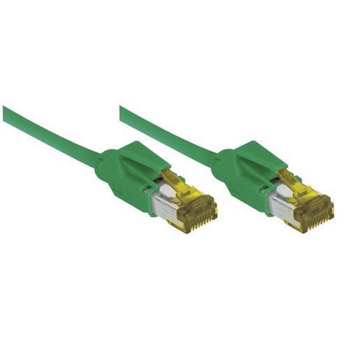 Netwerksnoer RJ45 op Kabel CAT 7 S/FTP LSOH SNG groen 1.5 m Netwerksnoer RJ45 op Kabel CAT 7 S/FTP LSOH SNG groen 1.5 m