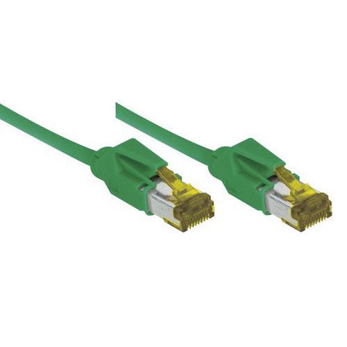 Cordon RJ45 sur câble catégorie 7 S/FTP LSOH vert - 3 m Cordon RJ45 sur câble catégorie 7 S/FTP LSOH vert - 3 m
