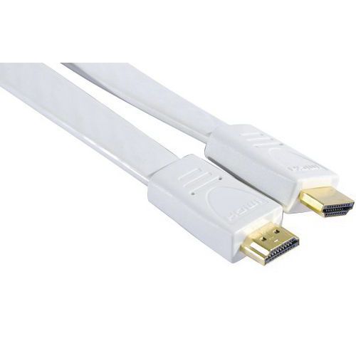 Kabel highspeed HDMI plat wit 5 M Kabel highspeed HDMI plat wit 5 M