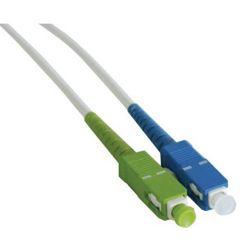 Glasvezelkabel draadbrug Simplex OS2 SC-APC/SC-UPC wit 5 m Glasvezelkabel draadbrug Simplex OS2 SC-APC/SC-UPC wit 5 m