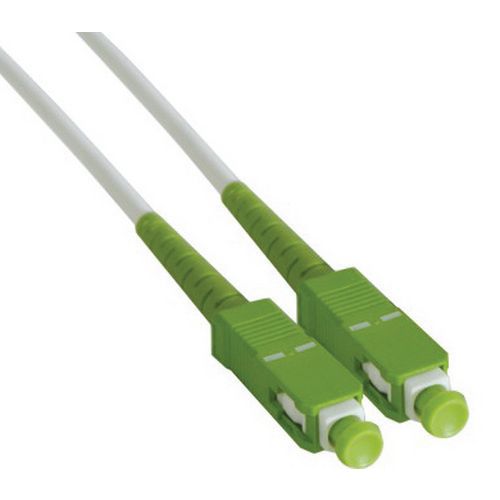 Jarretière simplex mono OS2 9/125 SC-APC/SC-APC blanc -7,5 m Jarretière simplex mono OS2 9/125 SC-APC/SC-APC blanc -7,5 m