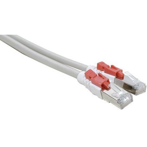 Cordon RJ45 catégorie 6 S/FTP à verrouillage gris - 2 m Cordon RJ45 catégorie 6 S/FTP à verrouillage gris - 2 m