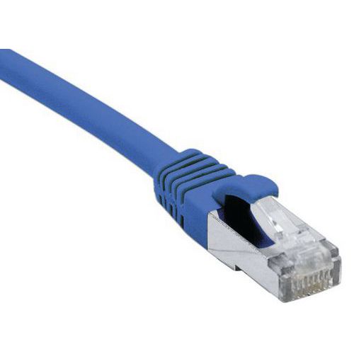 Cordon RJ45 catégorie 6A F/UTP LSOH snagless bleu - 25 m Cordon RJ45 catégorie 6A F/UTP LSOH snagless bleu - 25 m