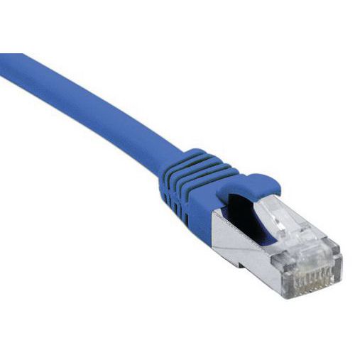 Cordon RJ45 catégorie 6A F/UTP LSOH snagless bleu - 7,5 m Cordon RJ45 catégorie 6A F/UTP LSOH snagless bleu - 7,5 m
