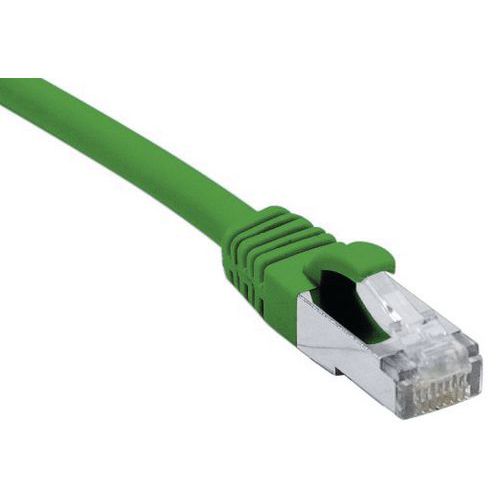 Cordon RJ45 catégorie 6A F/UTP LSOH snagless vert - 10 m Cordon RJ45 catégorie 6A F/UTP LSOH snagless vert - 10 m