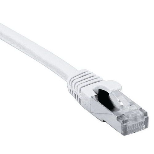 Cordon RJ45 catégorie 6A F/UTP LSOH snagless blanc - 2 m Cordon RJ45 catégorie 6A F/UTP LSOH snagless blanc - 2 m