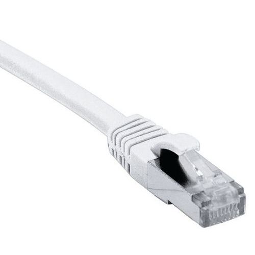 Cordon RJ45 catégorie 6A F/UTP LSOH snagless blanc - 7,5 m Cordon RJ45 catégorie 6A F/UTP LSOH snagless blanc - 7,5 m