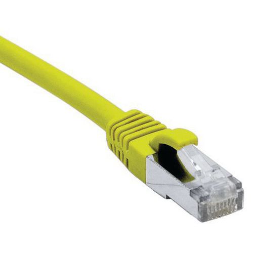 Cordon RJ45 catégorie 6 F/UTP LSOH snagless jaune - 30 m Cordon RJ45 catégorie 6 F/UTP LSOH snagless jaune - 30 m