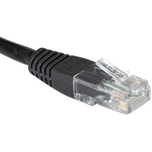 Cordon RJ45 catégorie 5e U/UTP noir - 0,3 m Cordon RJ45 catégorie 5e U/UTP noir - 0,3 m
