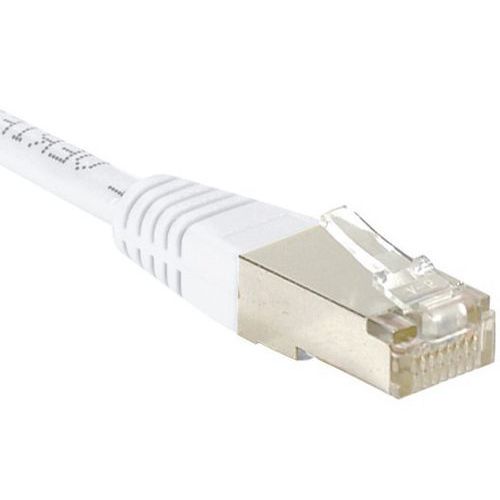 Cordon RJ45 catégorie 5e F/UTP blanc - 0,5 m Cordon RJ45 catégorie 5e F/UTP blanc - 0,5 m