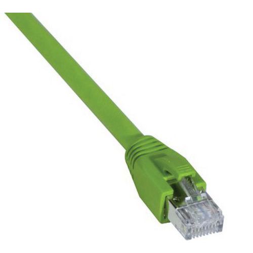 Cordon RJ45 catégorie 6A S/FTP LSOH PUR snagless vert - 10 m Cordon RJ45 catégorie 6A S/FTP LSOH PUR snagless vert - 10 m